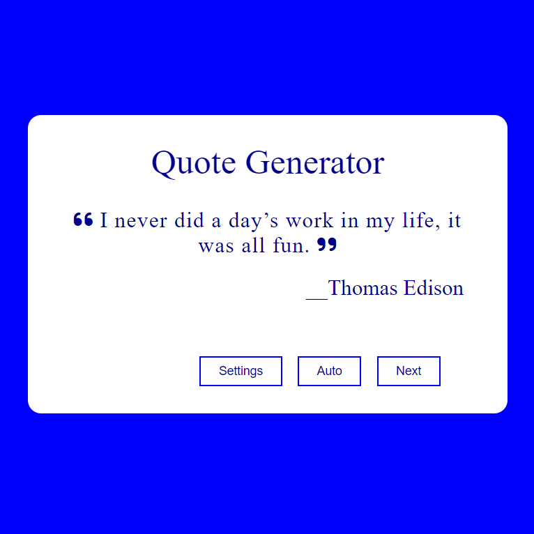 Quotes Generator